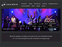 Tablet Screenshot of ljusonoje.se